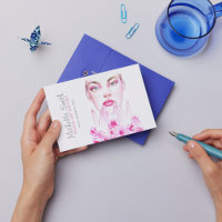 Aquarell-Frau und Rosen-Schönheitssalon-Branding