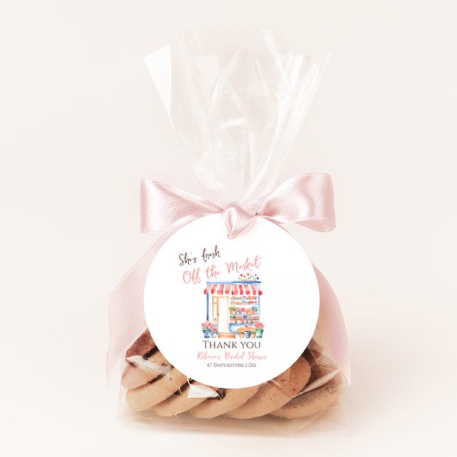 Aquarell Frische Brautpartys Geschenkanhänger (Von Creator hochgeladen)