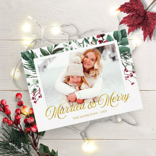 Aquarell Frohe Weihnachten Feiertage Foto Postkarte