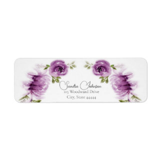 Aquarell Fuchsienrosen und Pfingstrosen Hochzeit