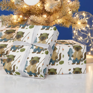 Aquarell für Katzenliebhaber Geschenkpapier