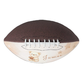 Aquarell-Fußball-Teddybär-Baby-Party Football