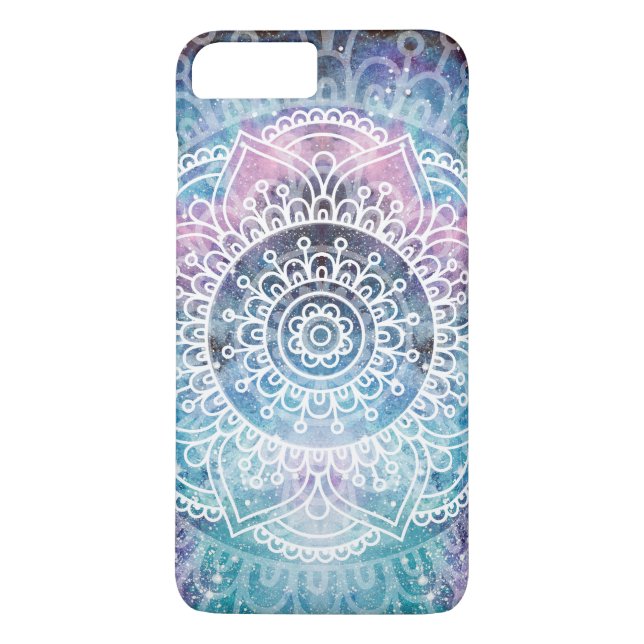 Aquarell-Galaxie des Mandala-Muster-| Case-Mate iPhone Hülle (Rückseite)
