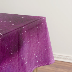 Aquarell-Galaxien lila rosa  Tischdecke