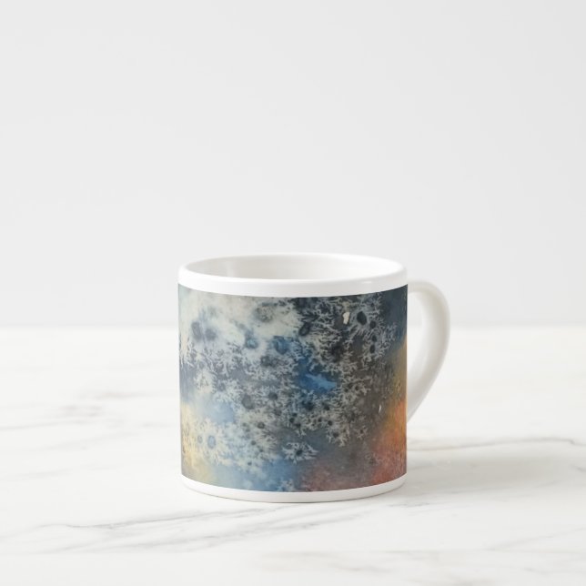 Aquarell "Galaxy" Espresso Tasse (Vorderseite Rechts)