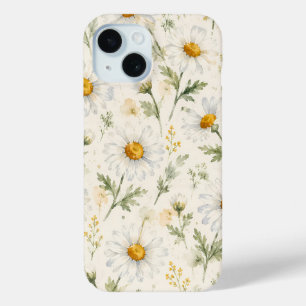 Aquarell-Gänseblümchen-Wildblumen-Botanik Case-Mate iPhone Hülle