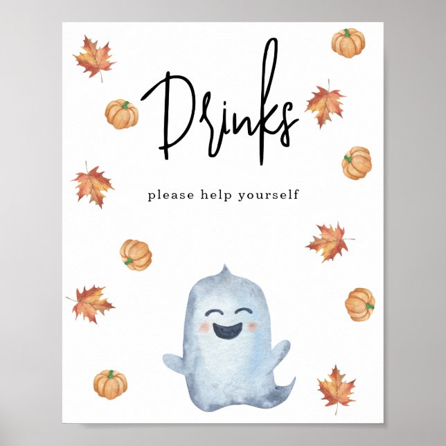 Aquarell-Geist - Getränke Poster (Vorne)