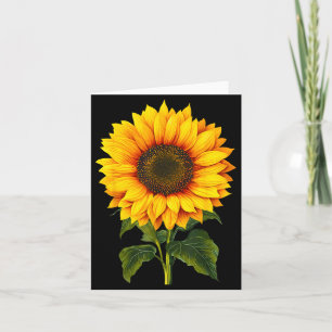 Aquarell gelbe Sonnenblume botanischer Garten Somm Karte