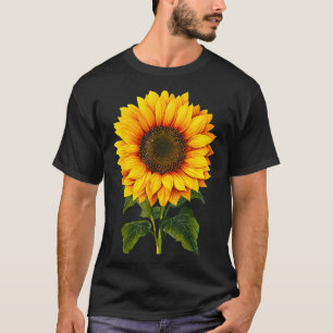 Aquarell gelbe Sonnenblume botanischer Garten Somm T-Shirt