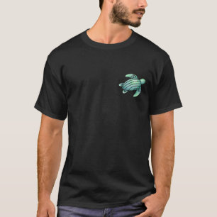 Aquarell gemalte Meeresschildkröte Cartoon blau gr T-Shirt