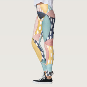 Aquarell-geometrische Kreise Leggings