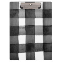 Aquarell-Gingham-Klemmbrett