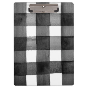 Aquarell-Gingham-Klemmbrett Klemmbrett
