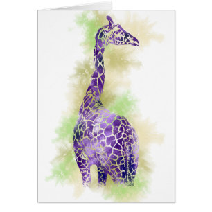 Aquarell-Giraffe 1