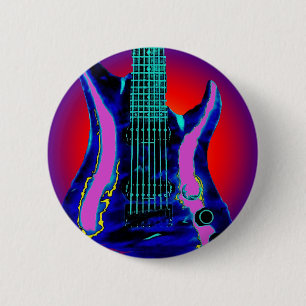 Aquarell-Gitarre Button
