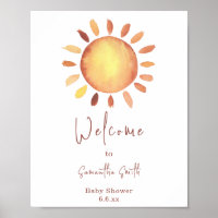 Aquarell Glücklich Gelbe Sonnenschein Begrüßung