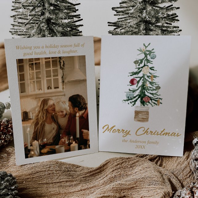 Aquarell Goldene Ornamente Foto Weihnachten (Von Creator hochgeladen)