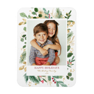 Aquarell Goldmedaille Grüne und Heiliges Foto Magnet
