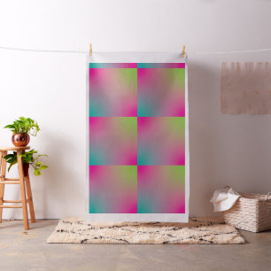 Aquarell-Gradient-Kissen Quadrat Rosa Grün Stoff