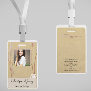 Aquarell-Grün-Interieur-Design-Kraftpapier Ausweis