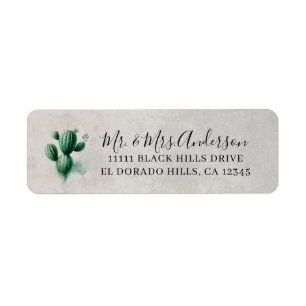 Aquarell-Grüner-Kaktus-Grau-Südwest-Hochzeit