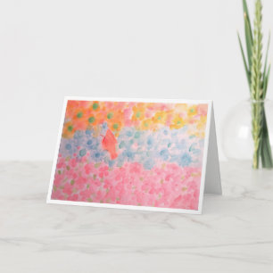 Aquarell Grußkarte. Karte
