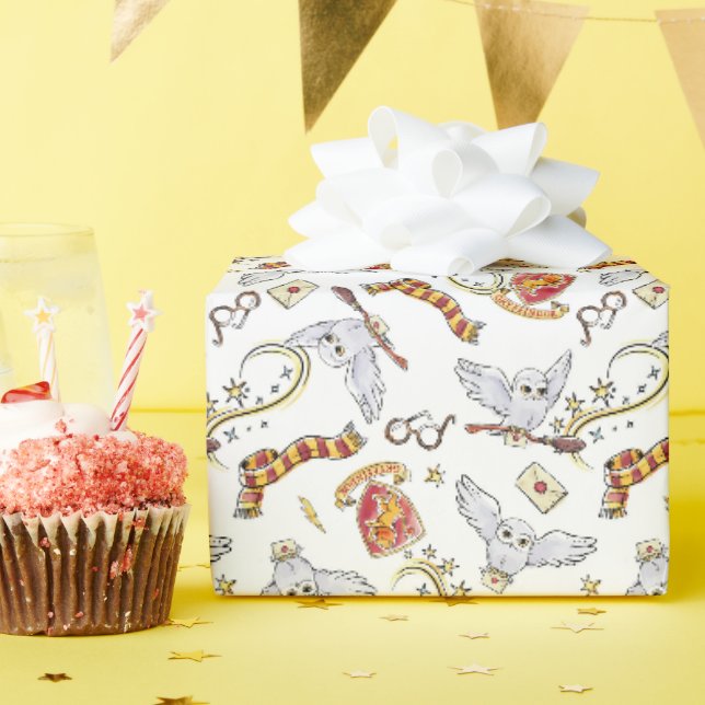 Aquarell GRYFFIND Geschenkpapier (Geburtstagsparty)