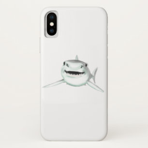 Aquarell-Hai lächelnd grauer grüner Ozean-Tier  Case-Mate iPhone Hülle
