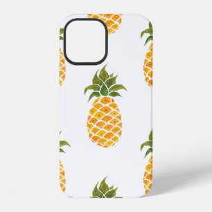Aquarell-Handzeichnung mit exotischen Früchten nah iPhone 12 Hülle