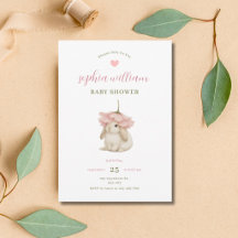 Aquarell-Hasen-Baby-Shower-Einladung