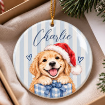 Aquarell-Haustier-Foto-Ornament