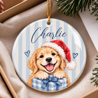 Aquarell-Haustier-Foto-Ornament Keramik Ornament