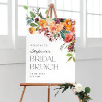 Aquarell-Herbst-Blumenstrauß-Braut-Brunch