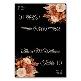 Aquarell Herbst Elegance Tischnummer