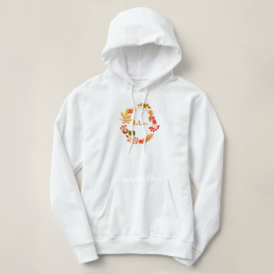 Aquarell Herbst Herbst-Pumpkin-Blüten Hoodie