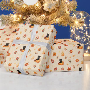Aquarell-Herbstlaub-Geschenkverpackungspapier Geschenkpapier