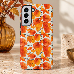 Aquarell Herbstlaub – Lebendiges Herbstlaub Samsung Galaxy Hülle
