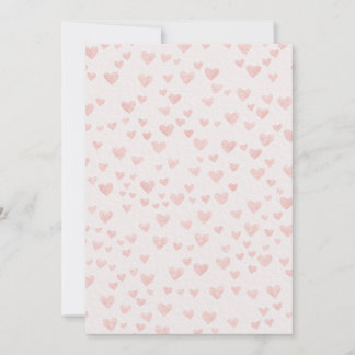 Aquarell-Herzmuster-Einladung Einladung
