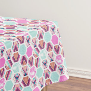 Aquarell-Hexagon-Muster Tischdecke