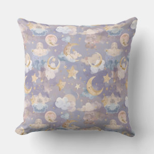 Aquarell-Himmels-Kindernest-Kissen Pastell-Monde Kissen
