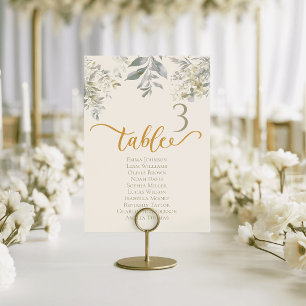 Aquarell Hochzeit Tischkarten Smaragdgrün Tischnummer