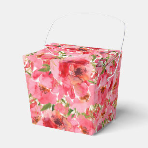 Aquarell-Hochzeitsdusche-Mitgebsel Floral Geschenkschachtel