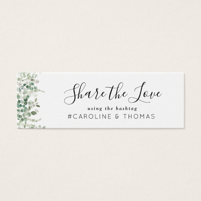 Aquarell Hochzeitskarte (Vorderseite)