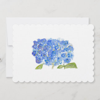 Aquarell Hortensien Dankeskarte