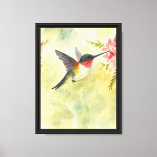 Aquarell Hummingbird Leinwand