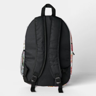 Aquarell Hummingbird & Parfüm Flasche Floral Bac Bedruckter Rucksack