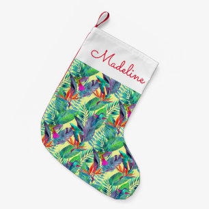 Aquarell Hummingvögel Name hinzufügen Kleiner Weihnachtsstrumpf