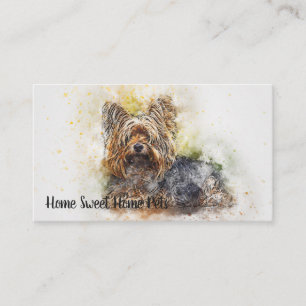Aquarell-HundeVisitenkarte Visitenkarte