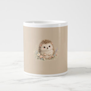 Aquarell-Illustration eines Igels im Garten Jumbo-Tasse