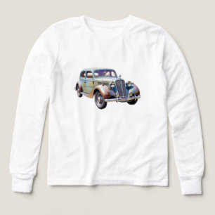 Aquarell-Illustration eines klassischen Oldtimers